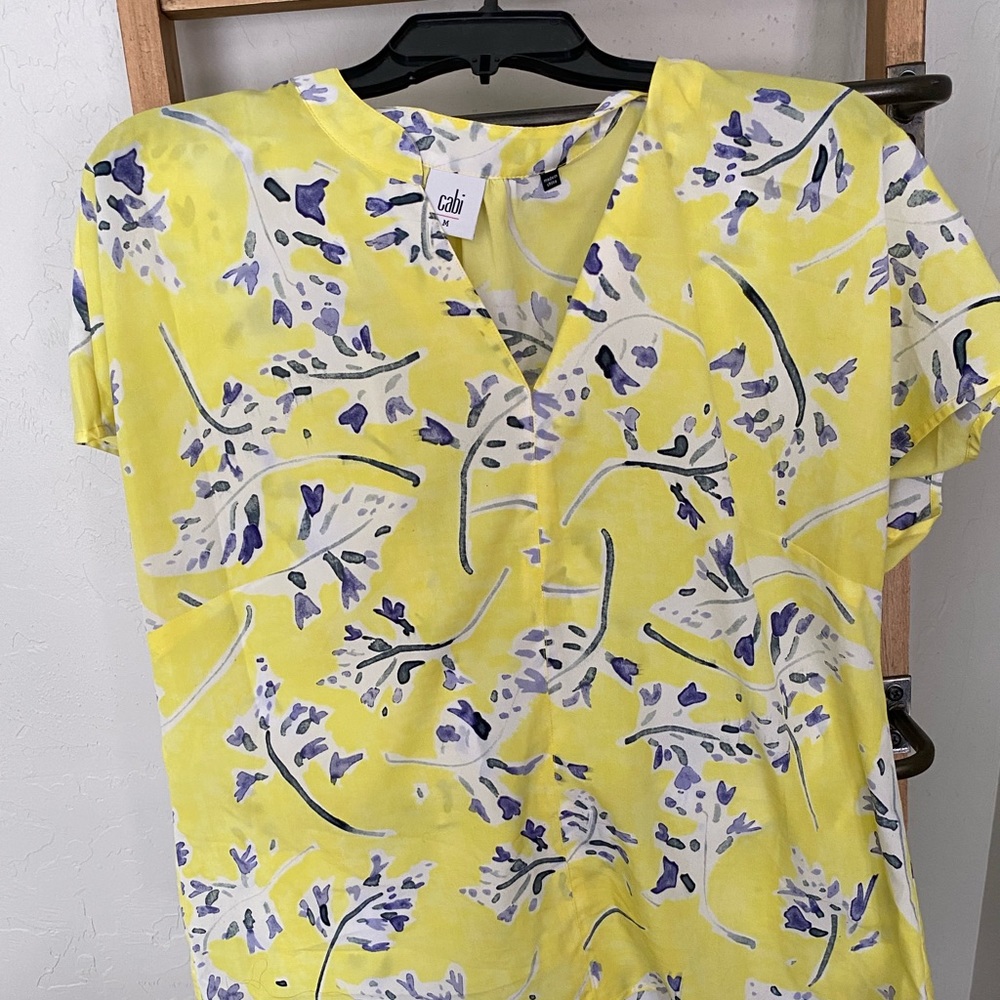 Yellow Spring Cabi Blouse. Light Weight Great For… - image 1
